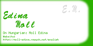 edina moll business card